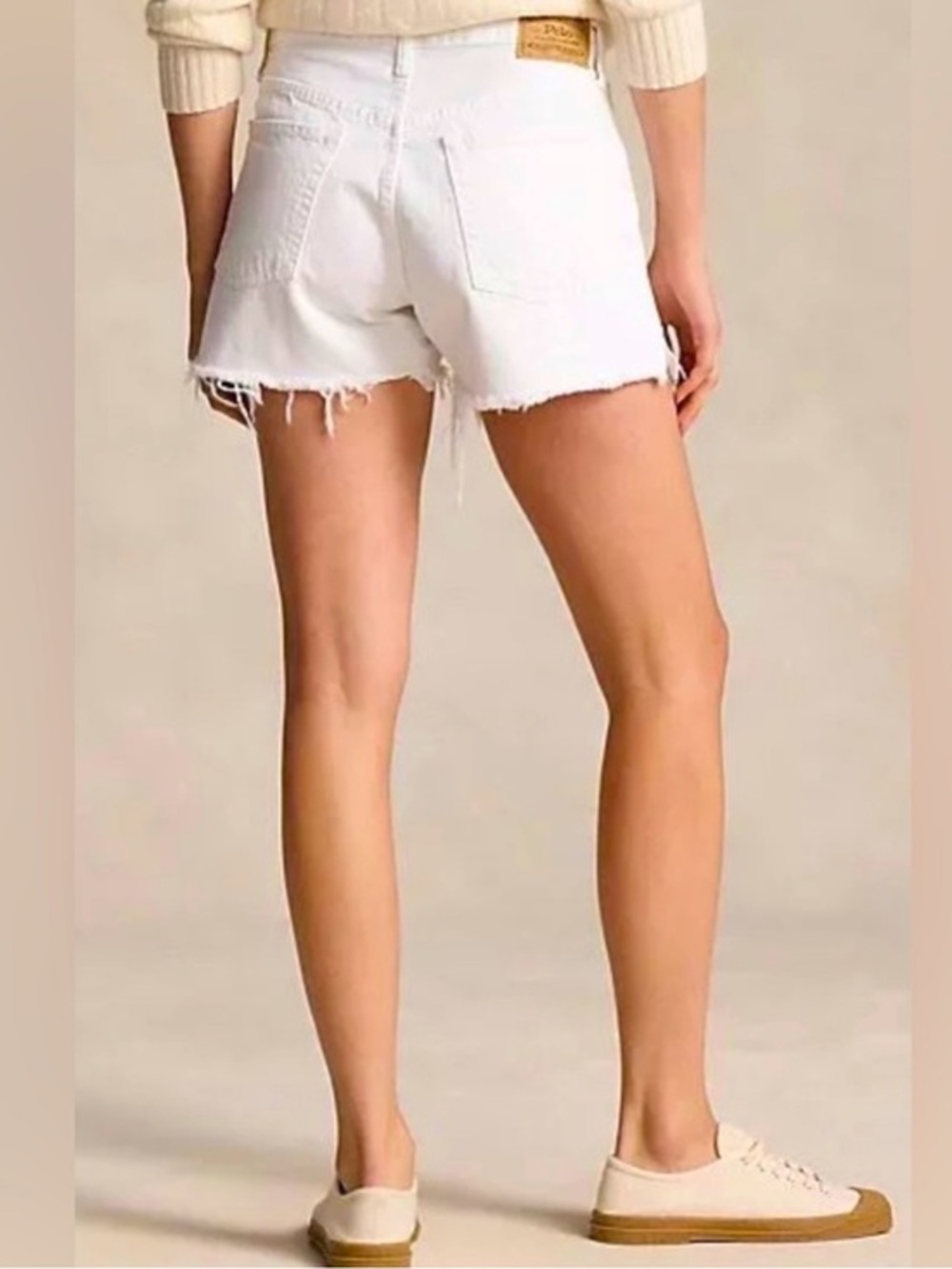 Women’s Polo Ralph Lauren Denim Shorts Size 33 Color White